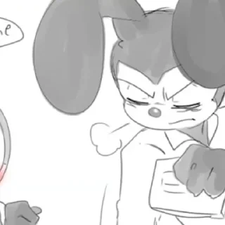😄 emoji Mickey, Oswald etc. Telegram sticker 10 of 36