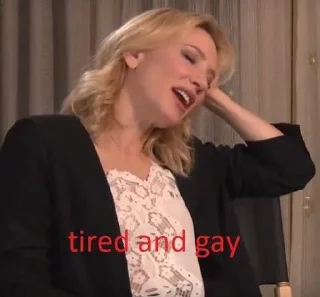 😫 emoji Cate Blanchett Telegram sticker 20 of 30