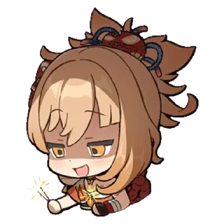 Sticker from Genshin Impact chibi