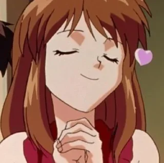 🥰 emoji Сорью Аска Ленгли. Telegram sticker 13 of 17