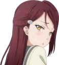 😣 emoji Love Live! Sunshine!! Telegram sticker 20 of 75