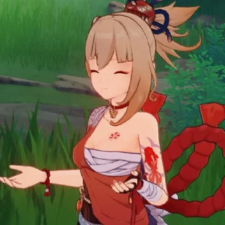 ☺️ emoji I believe in yoimiya supremacy Telegram sticker 21 of 53