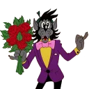 🌹 emoji WOLF by @sinnerinside Telegram sticker 5 of 16