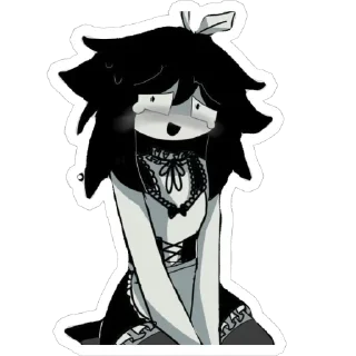 🫥 emoji Горнечные ♪───Ｏ（≧∇≦）Ｏ────♪ Telegram sticker 7 of 72