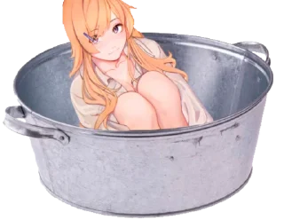 🛁 emoji Эля Кобаяши Telegram sticker 7 of 14