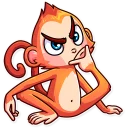 🤔 emoji Go Ape Telegram sticker 6 of 35