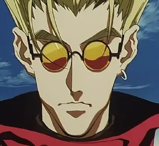 😎 emoji Vash the Stampede Telegram sticker 11 of 25