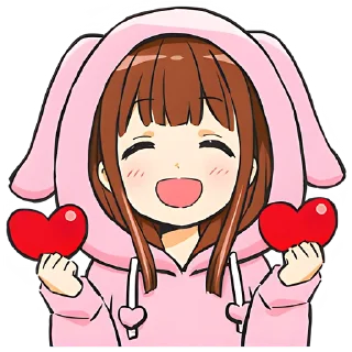 🥰 emoji Аниме-тян @nyasticks Telegram sticker 17 of 41