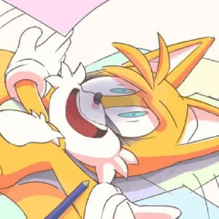 😃 emoji тейлз и чучуть соник by @vaflxx Telegram sticker 19 of 49