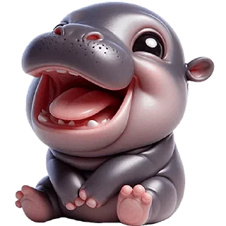 Sticker from Бегемотик 2 @Nyasticks