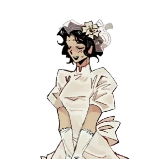 😅 emoji ~ Married In Red (full sticker) :: @ILoveCatsXD Telegram sticker 18 of 62