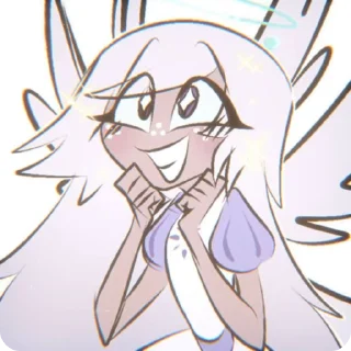 🤍 emoji ℰ𝓂𝒾𝓁𝓎! :: @stiklily😇🤍 Telegram sticker 8 of 48