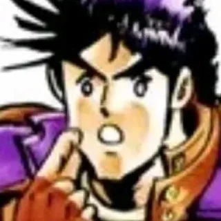 😦 emoji JoJo MeMe 1 @diosstickers Telegram sticker 14 of 120
