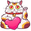 ✊️ emoji Meme Cats Telegram sticker 21 of 35