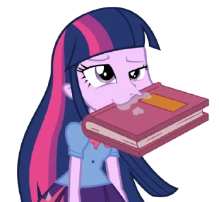 📚 emoji Twilight EG | @MyLittlePony_bots Telegram sticker 10 of 100
