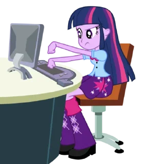 ❓ emoji Twilight EG | @MyLittlePony_bots Telegram sticker 21 of 100