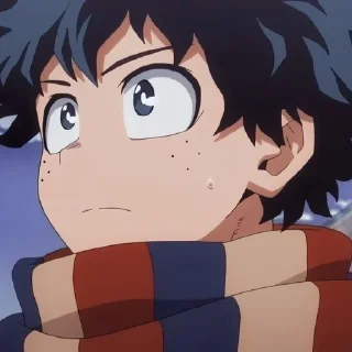 😠 emoji IZUKU MIDORIYA◕*.✧ @anime_sticks Telegram sticker 13 of 60