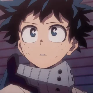 😣 emoji IZUKU MIDORIYA◕*.✧ @anime_sticks Telegram sticker 10 of 60