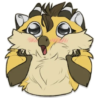 😍 emoji Runa and Reggie Telegram sticker 13 of 55