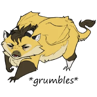 👺 emoji Runa and Reggie Telegram sticker 3 of 55