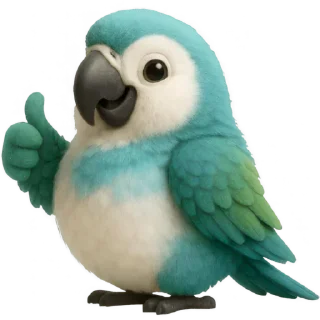 👍 emoji Попугай: @Pea4_stickerbot Telegram sticker 12 of 32