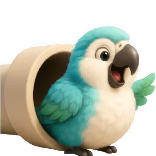 👋 emoji Попугай: @Pea4_stickerbot Telegram sticker 13 of 32