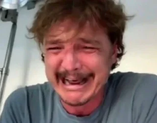 😭 emoji Pedro Pascal Telegram sticker 6 of 62