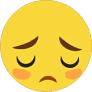 😔 emoji Viber smiles Telegram sticker 21 of 50