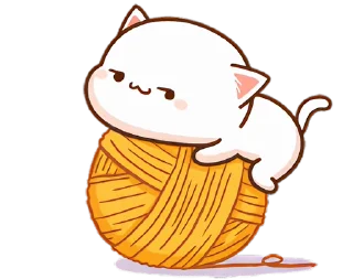 🧶 emoji Peach Cats Pt.1 @jp_stickers Telegram sticker 23 of 24