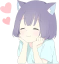 Sticker from CatGirl Sticker ENG :: @line_stickers