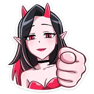 😈 emoji Дьяволица  2.0  @TgSticker Telegram sticker 23 of 36