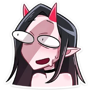 😈 emoji Дьяволица  2.0  @TgSticker Telegram sticker 20 of 36