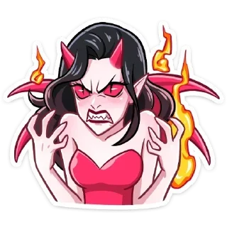 Sticker from Дьяволица без надписей @TgSticker