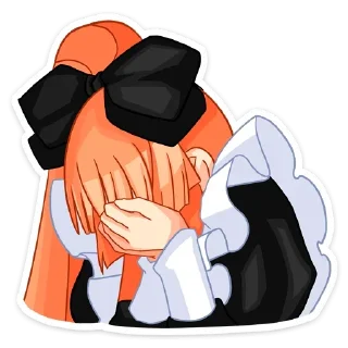 🤭 emoji Мей @anime_stickerr Telegram sticker 14 of 46