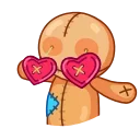 😍 emoji Voodoo Telegram sticker 11 of 15