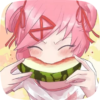 Sticker from DDLC @Serebrealstik @Darkhote