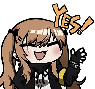 👍 emoji Girls' Frontline Official Telegram sticker 7 of 72