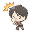 😰 emoji shingeki no kyojin chibi Telegram sticker 9 of 80