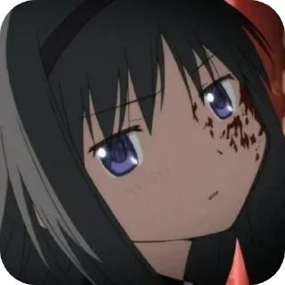 😒 emoji Homura Akemi 🕸️ @MadokaMagicaDailyConfession Telegram sticker 16 of 120