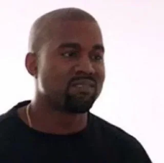 😐 emoji @TVstickers Kanye West Telegram sticker 12 of 55