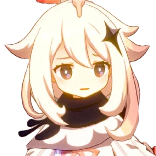 😟 emoji Cute Paimon by @peach_artworld Telegram sticker 21 of 30