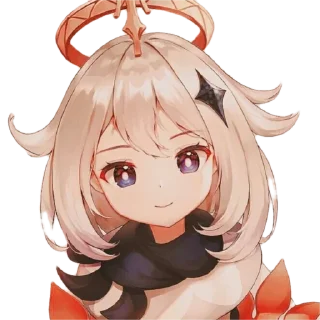 🥰 emoji Cute Paimon by @peach_artworld Telegram sticker 10 of 30