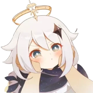 😖 emoji Cute Paimon by @peach_artworld Telegram sticker 19 of 30