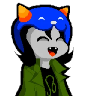 😄 emoji HOMESTUCK NEPETA Telegram sticker 8 of 24