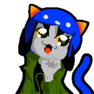 😀 emoji HOMESTUCK NEPETA Telegram sticker 15 of 24
