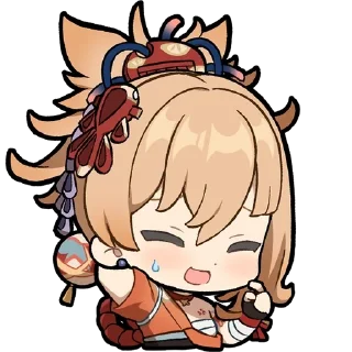 😅 emoji Paimon's Paintings 2 Telegram sticker 15 of 112