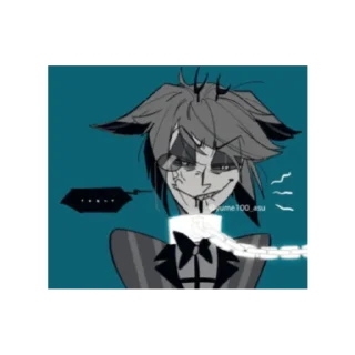 🤬 emoji cursed alastor’s face Telegram sticker 9 of 48
