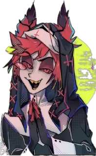 🙏 emoji cursed alastor’s face Telegram sticker 14 of 48