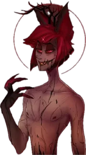 ✨ emoji cursed alastor’s face Telegram sticker 5 of 48