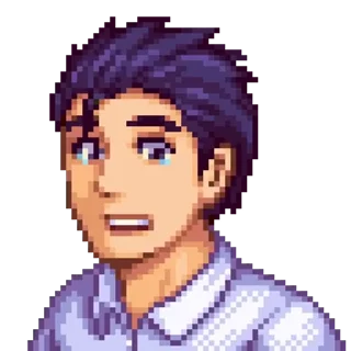 😰 emoji Stardew Valley Victor by @kurpix Telegram sticker 9 of 61